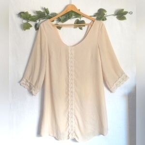 Vintage 90's Boho Retro Throwback Fairycore Cottagecore Grunge Roxberi Dress M